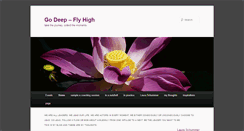 Desktop Screenshot of godeepflyhigh.com